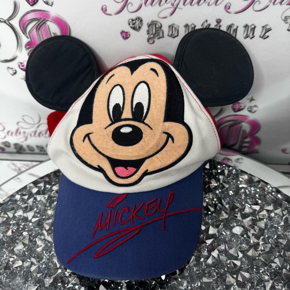 Disney hat Mickey Mouse Cap floppy ears classic ball cap red white blue black